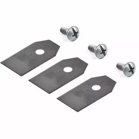 UNIVERSEL Jeu De 3 Lames Robot Tondeuse GARDENA 5776064-02 - 5776065-02 - 5776066-02 G2 - Solar Hybrid - 210c - 220ac - Livré Avec Vis 3 UNIVERSEL Jeu De 3 Lames Robot Tondeuse GARDENA 5776064-02 - 5776065-02 - 5776066-02 G2 - Solar Hybrid - 210c - 220ac - Livré Avec Vis