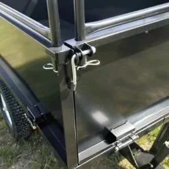 WILTEC Remorque Basculante 200x78x94,5cm Avec Grille Et Parois Amovibles Dispositif D'attelage Universel -Tondeuse Et Accessoires Boutique 13454069 5