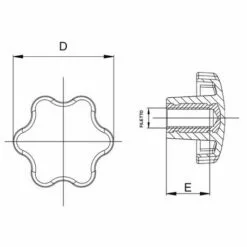 LEM SELECT Molette En Bakelite Ø 70 Femelle M10 -Tondeuse Et Accessoires Boutique 14032233 2