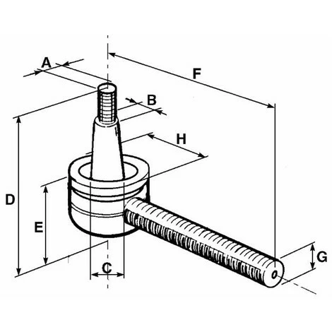 LEM SELECT Rotule Barre De Direction M14x1,5 - 4954941 Adaptable CNH 4 LEM SELECT Rotule Barre De Direction M14x1,5 - 4954941 Adaptable CNH – Image 2