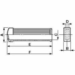 LEM SELECT Poignée Plate PVC 20X8 Mm Striée (Lot De 2) -Tondeuse Et Accessoires Boutique 14032577 2