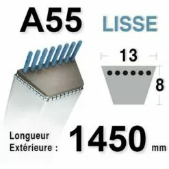 UNIVERSEL Courroie 13MM X 1450MM - A55