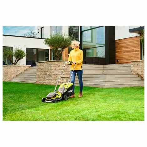 Tondeuse Hybride RYOBI 18V LithiumPlus Coupe 37cm - 2 Batteries 5.0 Ah - 1 Chargeur Rapide RY18LMH37A-250 4 Tondeuse Hybride RYOBI 18V LithiumPlus Coupe 37cm - 2 Batteries 5.0 Ah - 1 Chargeur Rapide RY18LMH37A-250 – Image 2