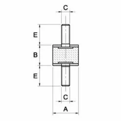 LEM SELECT Silent Bloc Universel Male X Male Ø40X30 M8X23 (Lot De 2) -Tondeuse Et Accessoires Boutique 18079717 2