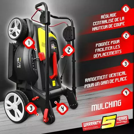 GARDEOPRO Tondeuse 1800w - 43cm - 2 Lames - Gardeo Pro 4 GARDEOPRO Tondeuse 1800w - 43cm - 2 Lames - Gardeo Pro – Image 2