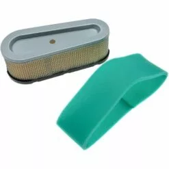 Vhbw Set De Filtres (1x Filtre à Air En Papier, 1x Filtre Mousse) Compatible Avec Briggs & Stratton 28B702-0102-01 Moteur Pour Tracteur Tondeuse