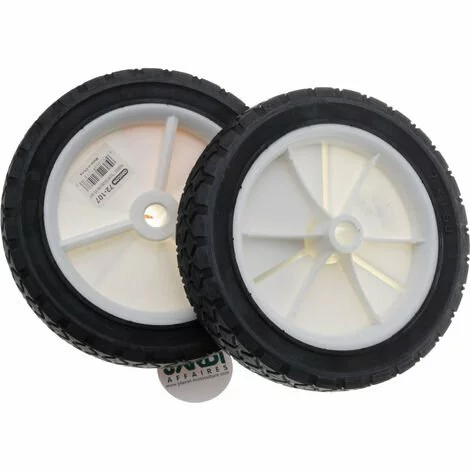 JARDIAFFAIRES Lot De 2 Roues Pour Tondeuse à Gazon Diamètre 175mm Alésage 12.7mm 4 JARDIAFFAIRES Lot De 2 Roues Pour Tondeuse à Gazon Diamètre 175mm Alésage 12.7mm – Image 2