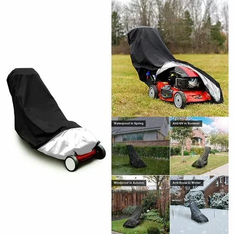 LITZEE Couverture De Tondeuse à Gazon, Imperméable Toile D'ombrage À Toute épreuve Protection UV Toile De Protection Résistant Aux Déchirures 48x18,5x13,5 Pouces 6 LITZEE Couverture De Tondeuse à Gazon, Imperméable Toile D'ombrage À Toute épreuve Protection UV Toile De Protection Résistant Aux Déchirures 48x18,5x13,5 Pouces – Image 4