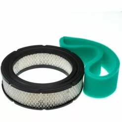 Vhbw Set De Filtres (filtre à Air En Papier, Filtre Mousse) Compatible Avec Briggs & Stratton Vanguard 541477-0100-E1 Moteur Pour Tracteur Tondeuse