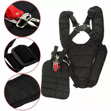 BARES Harnais à Double Bandoulière Épaule Rembourrée Boutonnage Sécurité Pour Débroussailleuse Tondeuse STIHL Husqvarna ECHO 7 BARES Harnais à Double Bandoulière Épaule Rembourrée Boutonnage Sécurité Pour Débroussailleuse Tondeuse STIHL Husqvarna ECHO – Image 5