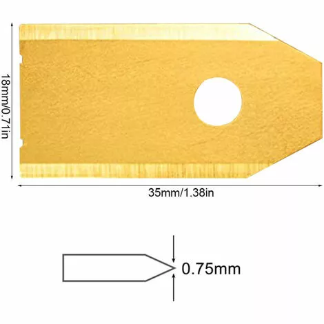 DEVENIRRICHE Lames En Acier Carbonisé De Tondeuse Robotique De Remplacement Pour Toutes Les Tondeuses à Gazon Robotisées Husqvarna Automower 30/45 Pièces, Style 1 7 DEVENIRRICHE Lames En Acier Carbonisé De Tondeuse Robotique De Remplacement Pour Toutes Les Tondeuses à Gazon Robotisées Husqvarna Automower 30/45 Pièces, Style 1 – Image 5