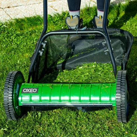 OXEO Tondeuse à Main Pelouse - Tondeuse à Main Gazon -5 Lames Solides - Largeur 40cm - Réglage Hauteur - Tondeuse Manuelle 5 OXEO Tondeuse à Main Pelouse - Tondeuse à Main Gazon -5 Lames Solides - Largeur 40cm - Réglage Hauteur - Tondeuse Manuelle – Image 3
