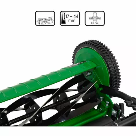 OXEO Tondeuse à Main Pelouse - Tondeuse à Main Gazon -5 Lames Solides - Largeur 40cm - Réglage Hauteur - Tondeuse Manuelle 6 OXEO Tondeuse à Main Pelouse - Tondeuse à Main Gazon -5 Lames Solides - Largeur 40cm - Réglage Hauteur - Tondeuse Manuelle – Image 4