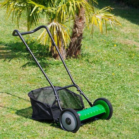 OXEO Tondeuse à Main Pelouse - Tondeuse à Main Gazon -5 Lames Solides - Largeur 40cm - Réglage Hauteur - Tondeuse Manuelle 7 OXEO Tondeuse à Main Pelouse - Tondeuse à Main Gazon -5 Lames Solides - Largeur 40cm - Réglage Hauteur - Tondeuse Manuelle – Image 5