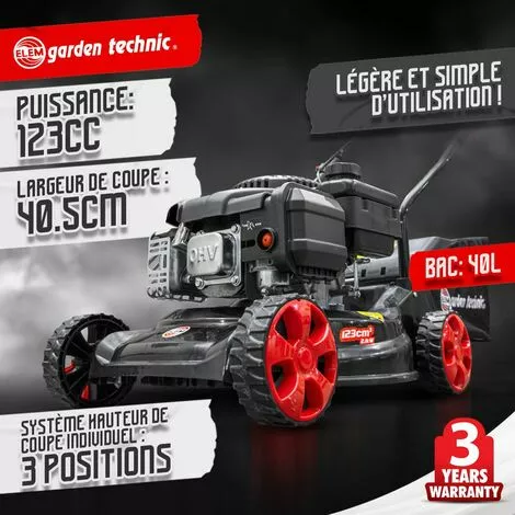 ELEM GARDEN TECHNIC Tondeuse Thermique Poussée 123CC Elem Garden 4 ELEM GARDEN TECHNIC Tondeuse Thermique Poussée 123CC Elem Garden – Image 2
