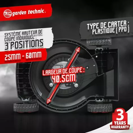 ELEM GARDEN TECHNIC Tondeuse Thermique Poussée 123CC Elem Garden 5 ELEM GARDEN TECHNIC Tondeuse Thermique Poussée 123CC Elem Garden – Image 3