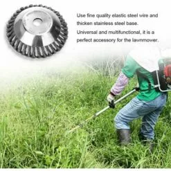 HAPPYSHOPPING Tete De Coupe De Brosse De Tondeuse A Gazon, Dissolvant De Rouille De Fil, Tete D'herbe, Tete De Desherbage, Accessoires De Debroussailleuse De Tondeuse A Gazon, 6 Pouces -Tondeuse Et Accessoires Boutique 29843205 2