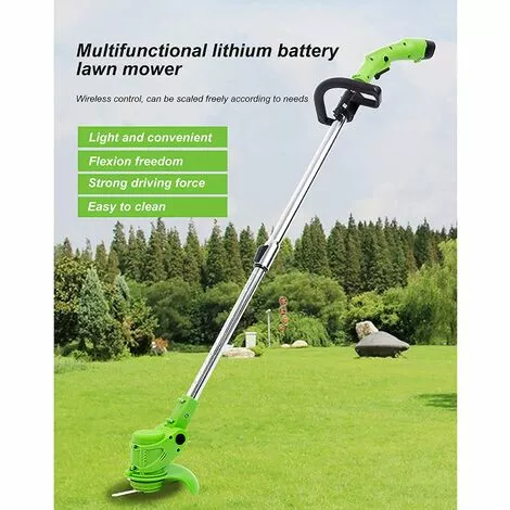 BRIDAY Tondeuse à Gazon Électrique Ménage Agricole Désherbeur Sans Fil Batterie Au Lithium 12 V / 24 V Outil DTaille De Jardin Portable Tondeuse à Gazon Débroussailleuse 5 BRIDAY Tondeuse à Gazon Électrique Ménage Agricole Désherbeur Sans Fil Batterie Au Lithium 12 V / 24 V Outil DTaille De Jardin Portable Tondeuse à Gazon Débroussailleuse – Image 3