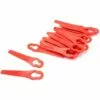 Vhbw 20x Lames Compatible Avec Einhell GC-BG-CT 18/1 Li, GC-CT 18/24 Li P Taille Gazon - Lames De Rechange, Rouge, Plastique