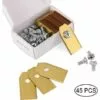 XUEQIEE 45 X Lames De Couteau En Titane Pour Toutes Les Tondeuses Robotiques Husqvarn/Automower/ Yardforce/Gardena(3g-0.75mm) Avec 45 Vis, Lames De Rechange Pour Modéles 105,310,315,320,420,430x,r40i - Doré 1 XUEQIEE 45 X Lames De Couteau En Titane Pour Toutes Les Tondeuses Robotiques Husqvarn/Automower/ Yardforce/Gardena(3g-0.75mm) Avec 45 Vis, Lames De Rechange Pour Modéles 105,310,315,320,420,430x,r40i - Doré -Tondeuse Et Accessoires Boutique 32985923 1
