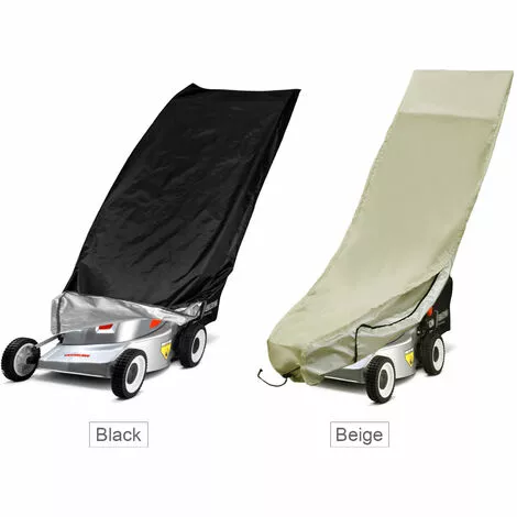 ASUPERMALL Housse De Tondeuse A Gazon Avec Revetement Impermeable Pare-Soleil Housse De Protection Anti-Dechirure Aux Uv Housse Avec Cordon De Serrage, Noir - Noir 4 ASUPERMALL Housse De Tondeuse A Gazon Avec Revetement Impermeable Pare-Soleil Housse De Protection Anti-Dechirure Aux Uv Housse Avec Cordon De Serrage, Noir - Noir – Image 2
