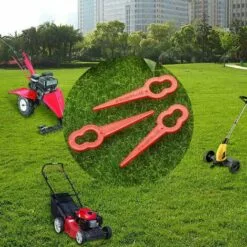 DONTODENT Lot De 50 Lames De Rechange Pour Tondeuse à Gazon En Plastique, Lame De Tondeuse à Gazon Noire Et Decker -Tondeuse Et Accessoires Boutique 34737481 4