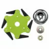 TIGA Tête De Tondeuse à Gazon 3/6 Lames En Acier Pour Ficelle D'herbe De Jardin + Couvercle De Plaque (vert, 6 Dents Avec Pièces) 2 TIGA Tête De Tondeuse à Gazon 3/6 Lames En Acier Pour Ficelle D'herbe De Jardin + Couvercle De Plaque (vert, 6 Dents Avec Pièces) -Tondeuse Et Accessoires Boutique 35626584 1