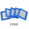 ASUPERMALL Paquet De 5 Filtres A Air 491588S, Remplacement Pour Briggs Stratton 491588 4915885 Cartouche De Filtre A Air Oem Plate, Filtre A Air Pour Tondeuse A Gazon, Bleu 2 ASUPERMALL Paquet De 5 Filtres A Air 491588S, Remplacement Pour Briggs Stratton 491588 4915885 Cartouche De Filtre A Air Oem Plate, Filtre A Air Pour Tondeuse A Gazon, Bleu -Tondeuse Et Accessoires Boutique 36417687 1