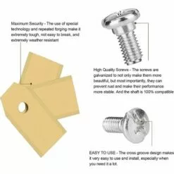 AIDUCHO Couteau Lame Titane 45pièces, Lame Robot Tondeuse à Gazon Avec Vis, Convient Aux Lames Tondeuse Robot De Différentes Marques Et Modèles, Pièces Et Accessoires Tondeuses à Gazon. -Tondeuse Et Accessoires Boutique 36739221 4