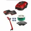Einhell Robot Tondeuse FREELEXO 500 BT Power X-Change + Coupe Bordure GC-CT 18/25 Li P Solo (18 V, Surface 500m2, Application Bluetooth) Livré Avec Kit D'installation, Batterie 2,5Ah Et Chargeur 2 Einhell Robot Tondeuse FREELEXO 500 BT Power X-Change + Coupe Bordure GC-CT 18/25 Li P Solo (18 V, Surface 500m2, Application Bluetooth) Livré Avec Kit D'installation, Batterie 2,5Ah Et Chargeur -Tondeuse Et Accessoires Boutique 36889392 1