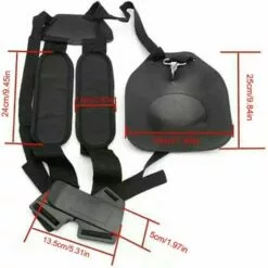 BARES Bandouli&egrave;re Pour Tondeuse, Double Bandouli&egrave;re Pour Tondeuse Professionnelle En Nylon Avec Ceinture Facilement R&eacute;glable Pour D&eacute;broussailleuse Jardin Pelouse Et Appareil Photo -Tondeuse Et Accessoires Boutique 37157410 5