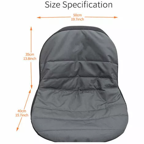 ASUPERMALL Housse De Siege De Tondeuse A Gazon Housse De Siege De Tracteur Heavy Duty Rembourre 600D Oxford Material Gris, Gris 6 ASUPERMALL Housse De Siege De Tondeuse A Gazon Housse De Siege De Tracteur Heavy Duty Rembourre 600D Oxford Material Gris, Gris – Image 4