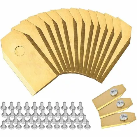 ABCRITAL Lames De Couteau En Titane, Couteau De Tondeuse À Gazon Robot Pour Toutes Les Vis De Tondeuse À Gazon Robot Husqvarna Automower 4 ABCRITAL Lames De Couteau En Titane, Couteau De Tondeuse À Gazon Robot Pour Toutes Les Vis De Tondeuse À Gazon Robot Husqvarna Automower – Image 2