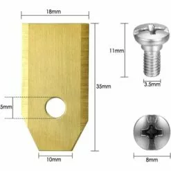 ABCRITAL Lames De Couteau En Titane, Couteau De Tondeuse À Gazon Robot Pour Toutes Les Vis De Tondeuse À Gazon Robot Husqvarna Automower 10 ABCRITAL Lames De Couteau En Titane, Couteau De Tondeuse À Gazon Robot Pour Toutes Les Vis De Tondeuse À Gazon Robot Husqvarna Automower -Tondeuse Et Accessoires Boutique 38079051 4