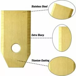 ABCRITAL Lames De Couteau En Titane, Couteau De Tondeuse À Gazon Robot Pour Toutes Les Vis De Tondeuse À Gazon Robot Husqvarna Automower 11 ABCRITAL Lames De Couteau En Titane, Couteau De Tondeuse À Gazon Robot Pour Toutes Les Vis De Tondeuse À Gazon Robot Husqvarna Automower -Tondeuse Et Accessoires Boutique 38079051 5