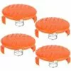 ECHOO Capuchons De Bobine, Ressorts Accessoires De Pièces De Rechange Couvercles De Capuchon De Bobine De Rechange Compatibles Avec Ressort Pour Bobine De Débroussailleuse AFS Matériau ABS Solide Et Durable (4PCS) -Tondeuse Et Accessoires Boutique 39605931 1