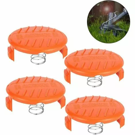 ECHOO Capuchons De Bobine, Ressorts Accessoires De Pièces De Rechange Couvercles De Capuchon De Bobine De Rechange Compatibles Avec Ressort Pour Bobine De Débroussailleuse AFS Matériau ABS Solide Et Durable (4PCS) 4 ECHOO Capuchons De Bobine, Ressorts Accessoires De Pièces De Rechange Couvercles De Capuchon De Bobine De Rechange Compatibles Avec Ressort Pour Bobine De Débroussailleuse AFS Matériau ABS Solide Et Durable (4PCS) – Image 2