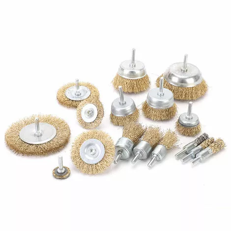 THSINDE Ensemble De Brosses Métalliques, Brosses De Roue Et De Coupe En Laiton Avec Tige, Brosses De Ponçage Pour Diverses Perceuses, Parfaites Pour éliminer La Rouille, La Corrosion, La Peinture Pour Les Outils électriques, De Jardin Et à Main (paquet De 9) 5 THSINDE Ensemble De Brosses Métalliques, Brosses De Roue Et De Coupe En Laiton Avec Tige, Brosses De Ponçage Pour Diverses Perceuses, Parfaites Pour éliminer La Rouille, La Corrosion, La Peinture Pour Les Outils électriques, De Jardin Et à Main (paquet De 9) – Image 3