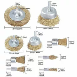 THSINDE Ensemble De Brosses Métalliques, Brosses De Roue Et De Coupe En Laiton Avec Tige, Brosses De Ponçage Pour Diverses Perceuses, Parfaites Pour éliminer La Rouille, La Corrosion, La Peinture Pour Les Outils électriques, De Jardin Et à Main (paquet De 9) 10 THSINDE Ensemble De Brosses Métalliques, Brosses De Roue Et De Coupe En Laiton Avec Tige, Brosses De Ponçage Pour Diverses Perceuses, Parfaites Pour éliminer La Rouille, La Corrosion, La Peinture Pour Les Outils électriques, De Jardin Et à Main (paquet De 9) -Tondeuse Et Accessoires Boutique 42180322 4