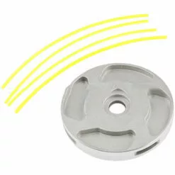 DONTODENT Tête De Coupe En Aluminium, Accessoires De Tondeuse à Gazon, Plateau De Coupe En Aluminium, Grand Plateau Rond En Aluminium, Tête De Coupe Solide Et Durable, Pas Facile à Casser L'argent