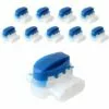 DENUOTOP 10 Pièces Connecteurs Câble, Borne Connecteur Cable, Connecteur Étanche, Connecteur Fil À Sertir À 3 Trous Connecteur De Tondeuse Rempli De Gel, Pour Les Tondeuses À Gazon Robotisées