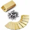 GUAZHUNIFR Lame De Rechange En Titane Pour Tondeuse, Lot De 30 Lame De Tondeuse à Gazon, Faucheuses à Gazon Accessoires Avec Vis Guazhuni