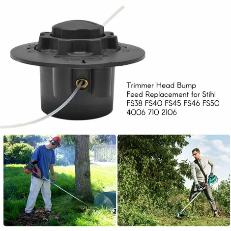 SUPERSELLER Lame De Tondeuse Remplacement D'alimentation De Bosse De Tête De Coupe Pour Stihl FS38 FS40 FS45 FS46 FS50 4006 710 2106, Noir 6 SUPERSELLER Lame De Tondeuse Remplacement D'alimentation De Bosse De Tête De Coupe Pour Stihl FS38 FS40 FS45 FS46 FS50 4006 710 2106, Noir – Image 4