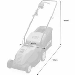 VOLTR – Tondeuse à Gazon électrique 1500W – Récupérateur D’herbe 50L. Diamètre De Coupe 36cm. Compacte Et Maniable - Gris -Tondeuse Et Accessoires Boutique 50740863 5