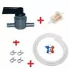 CYCLINGCOLORS Kit Essence Universel 5mm - 6mm : Robinet Métal Gris On / Off / On + Durite + Filtre + Collier Tondeuse Tracteur -Tondeuse Et Accessoires Boutique 50754667 1