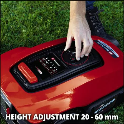 Einhell Robot Tondeuse Sans Fil FREELEXO 450 BT - Power X-Change (18V, Surface 450m2, Application Bluetooth) Livré Avec Kit D'installation Et Batterie 2,0Ah 6 Einhell Robot Tondeuse Sans Fil FREELEXO 450 BT - Power X-Change (18V, Surface 450m2, Application Bluetooth) Livré Avec Kit D'installation Et Batterie 2,0Ah – Image 4