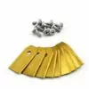 ZHUOXUAN 30pcs Lame De Tondeuse à Gazon Avec 30pcs Vis Lame De Rechange En Titane Pour Tondeuse Husqvarna-43*18*0.75MM -Tondeuse Et Accessoires Boutique 51462474 1