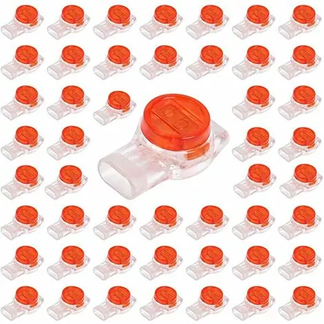 LITZEE 100pcs Scotchlok UY Waterproof Connector, Cable Connectors Filled With Reins Connection Clamps For Garden & Outdoor Robotic Lawn Mowers 3 LITZEE 100pcs Scotchlok UY Waterproof Connector, Cable Connectors Filled With Reins Connection Clamps For Garden & Outdoor Robotic Lawn Mowers