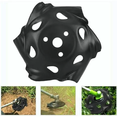 LITZEE Tête De Débroussailleuse à Bordure Ronde En Acier Carbone Noir Pour Tondeuse à Gazon Accessoire Pour Jardin, Pelouse, Ferme 3 LITZEE Tête De Débroussailleuse à Bordure Ronde En Acier Carbone Noir Pour Tondeuse à Gazon Accessoire Pour Jardin, Pelouse, Ferme