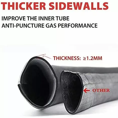 DECKON Dcolor Lot De 2 Chambres à Air De 4,10/3,50-4" Pour Chariot à Main, Chariot De Transport, Chariot De Jardin, Tuyau De Rechange De 4,10-4 5 DECKON Dcolor Lot De 2 Chambres à Air De 4,10/3,50-4" Pour Chariot à Main, Chariot De Transport, Chariot De Jardin, Tuyau De Rechange De 4,10-4 – Image 3